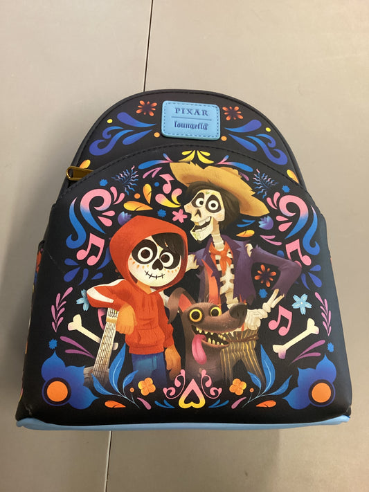 Disney Pixar Coco Trio Art Loungefly Mini Backpack