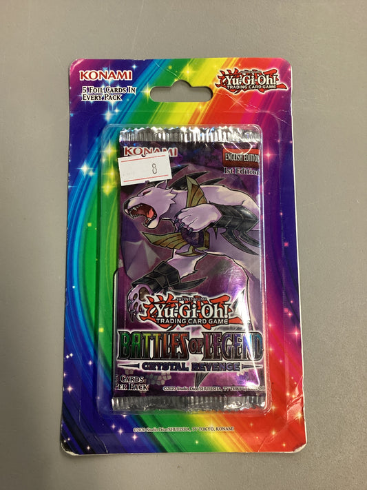 Yu-Gi-Oh! Battles Of Legend Crystal Revenge 1st Edition Booster Pack Blister