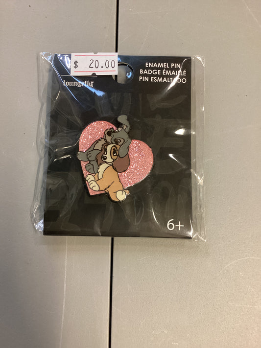 The Lady And The Tramp Enamel Pin