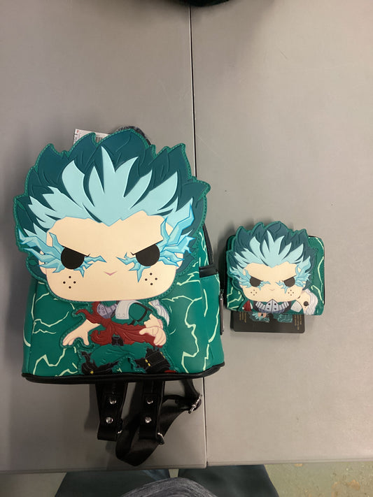 My Hero Academia Deku Loungefly Mini Backpack And Wallet