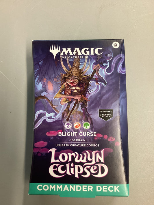 Magic The Gathering Lorwyn Eclipsed Blight Curse Commander Deck