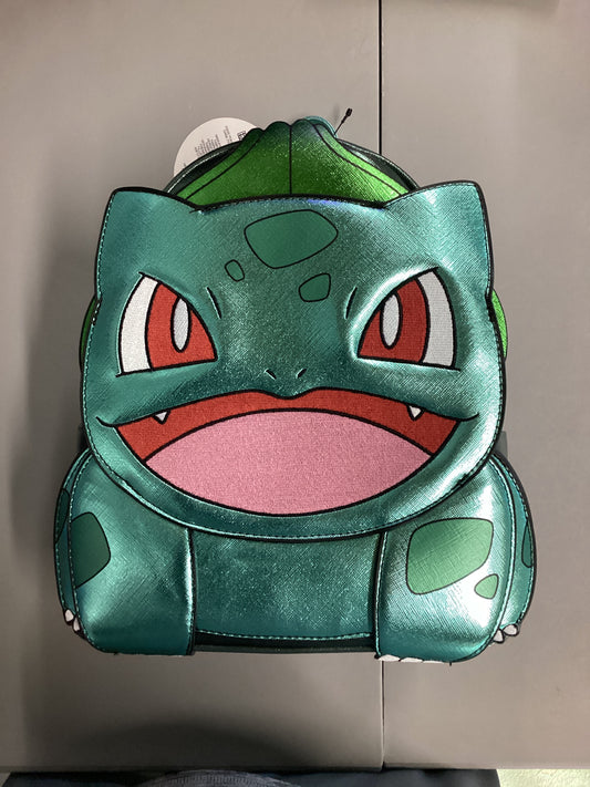 Pokemon Metallic Bulbasaur Loungefly Mini Backpack