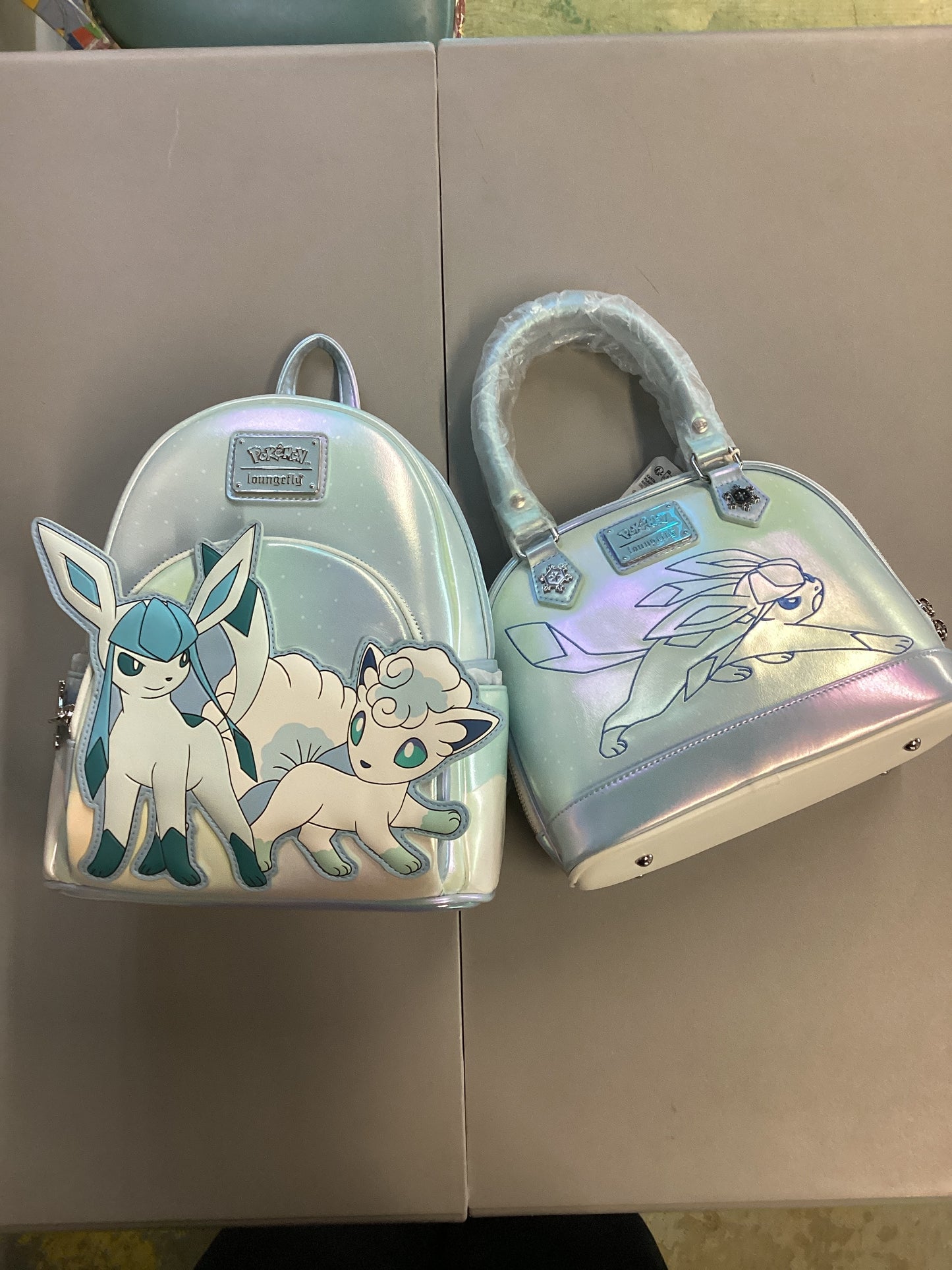 Pokemon Ice Type Winter Loungefly Mini Backpack And Handbag