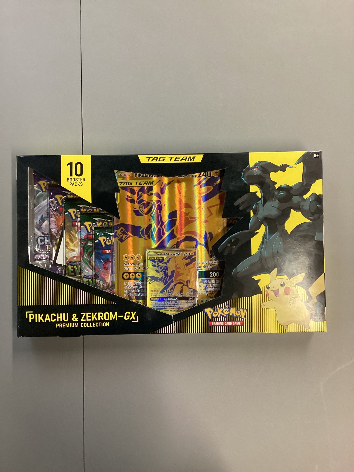 Pokemon TCG Pikachu And Zekrom GX Premium Collection Box