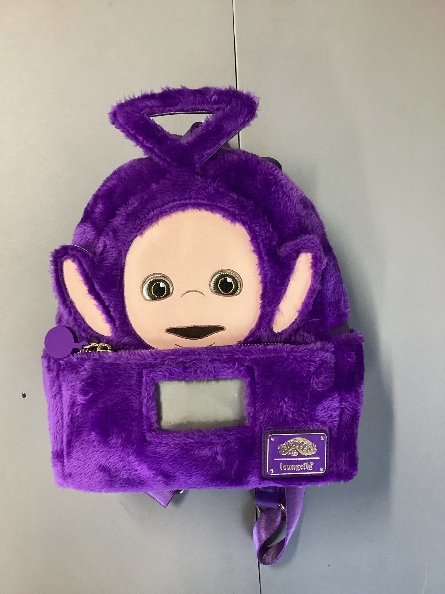 Purple Teletubbies Tinky Winky Plush Light Up Loungefly Mini Backpack